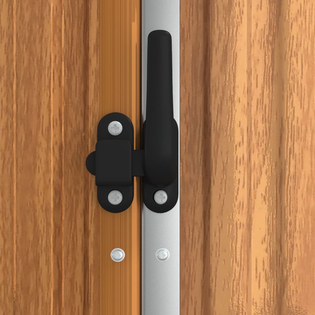 Tuinschuur 225x89x161 cm gegalvaniseerd staal bruin is nu te koop bij PeponiXL, paradijselijk wonen!