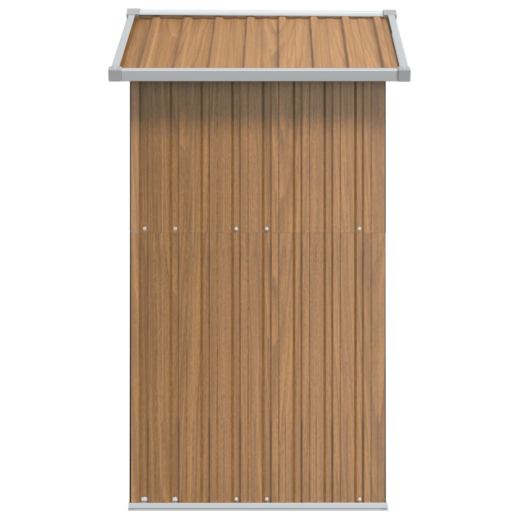 Tuinhuis Bruin 126x97,5x177 cm Gegalvaniseerd Staal is nu te koop bij PeponiXL, paradijselijk wonen!