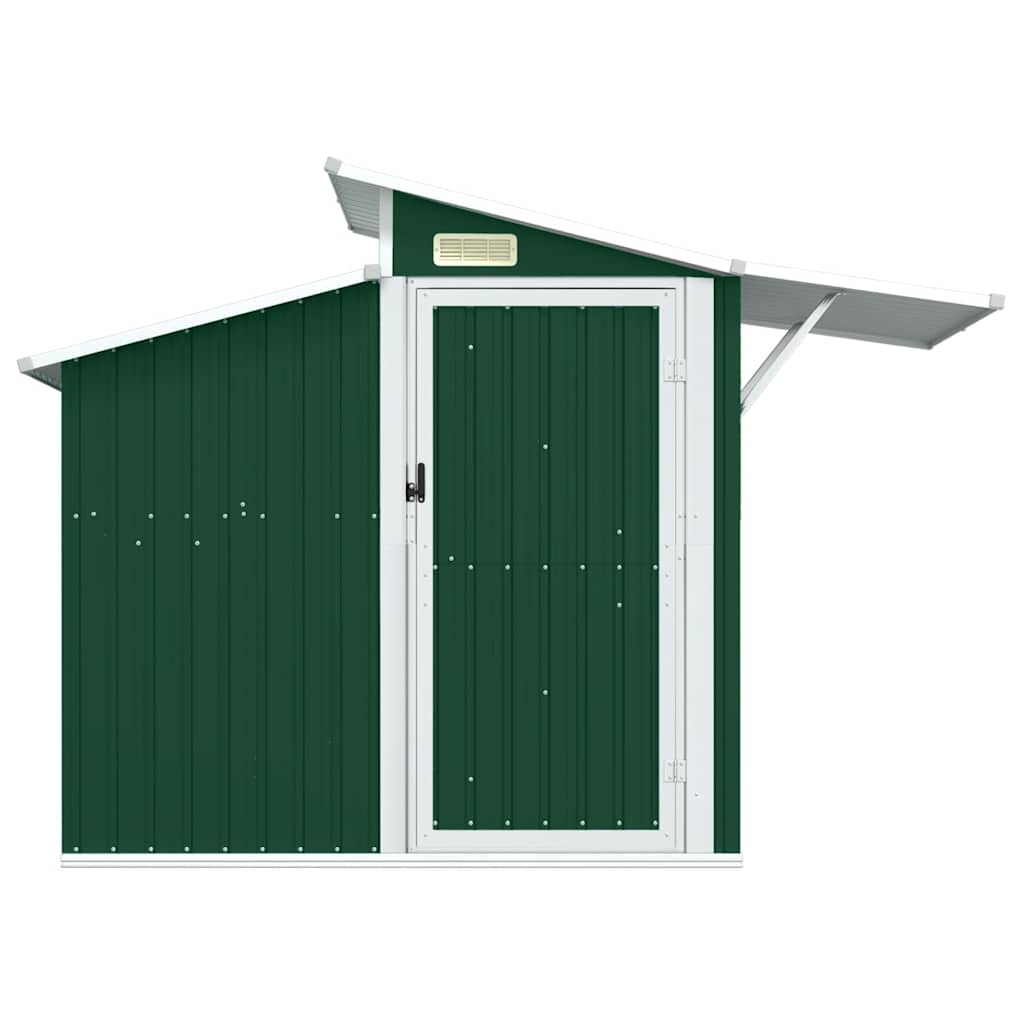 Tuinschuur 270x130x208,5 cm gegalvaniseerd staal groen is nu te koop bij PeponiXL, paradijselijk wonen!