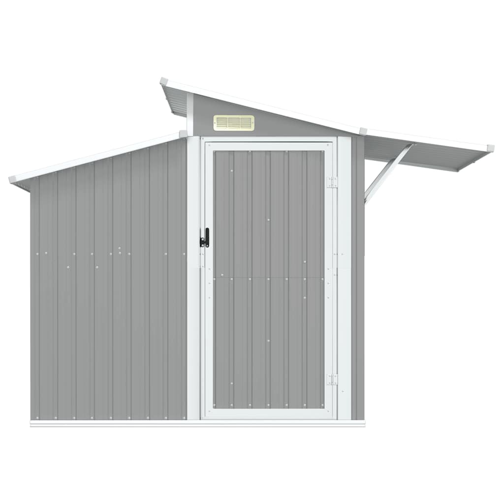 Tuinschuur 270x130x208,5 cm gegalvaniseerd staal grijs is nu te koop bij PeponiXL, paradijselijk wonen!