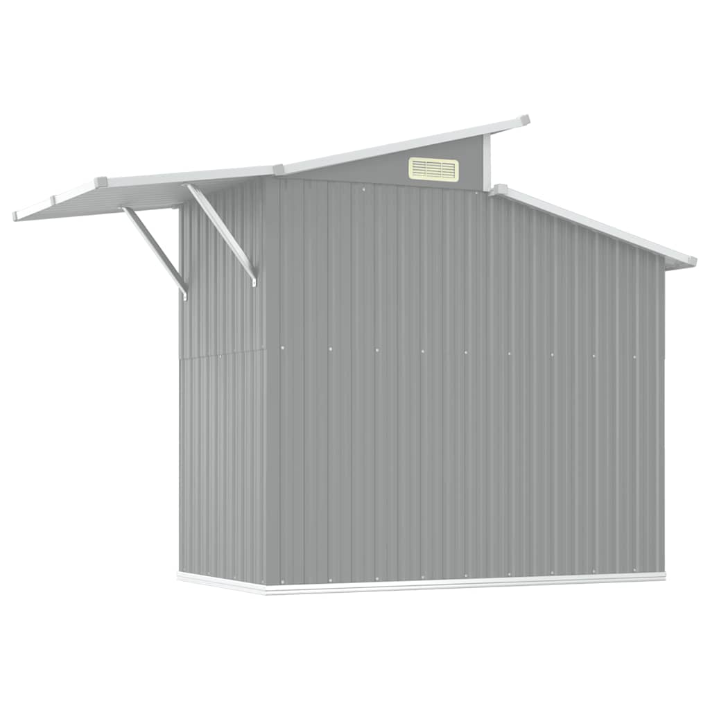 Tuinschuur 270x130x208,5 cm gegalvaniseerd staal grijs is nu te koop bij PeponiXL, paradijselijk wonen!