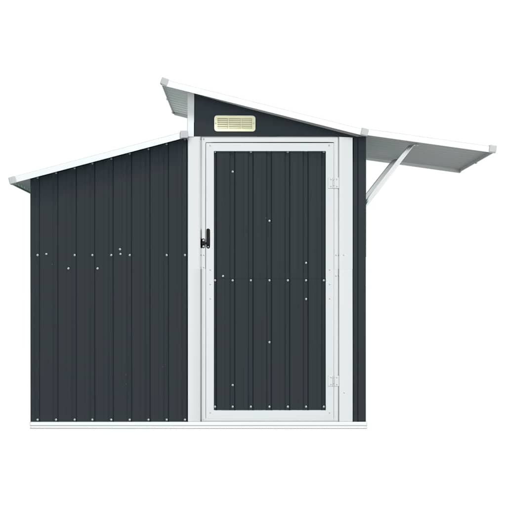 Tuinschuur 270x130x208,5 cm gegalvaniseerd staal antracietkleur is nu te koop bij PeponiXL, paradijselijk wonen!