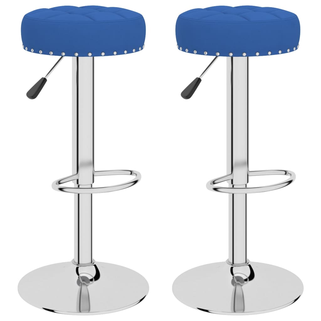 Barkrukken 2 st stof blauw is nu te koop bij PeponiXL, paradijselijk wonen!
