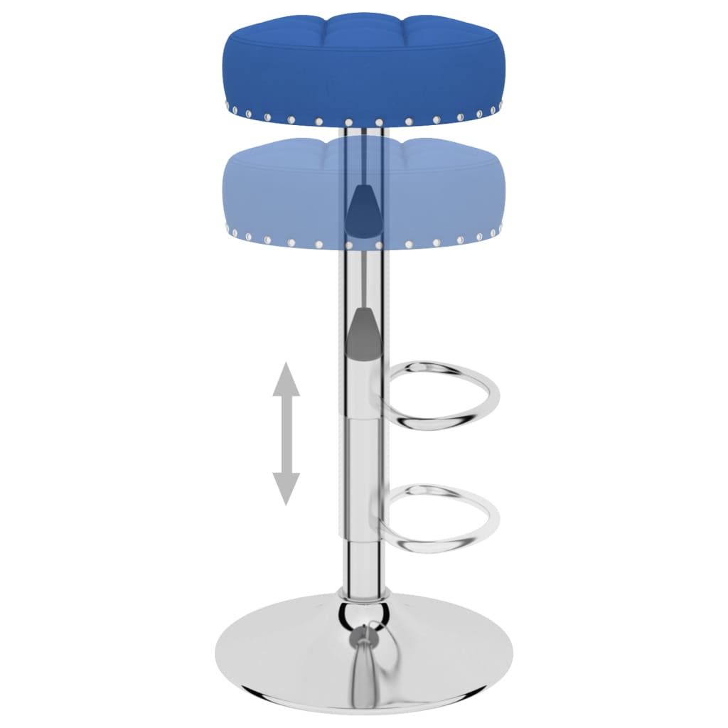 Barkrukken 2 st stof blauw is nu te koop bij PeponiXL, paradijselijk wonen!