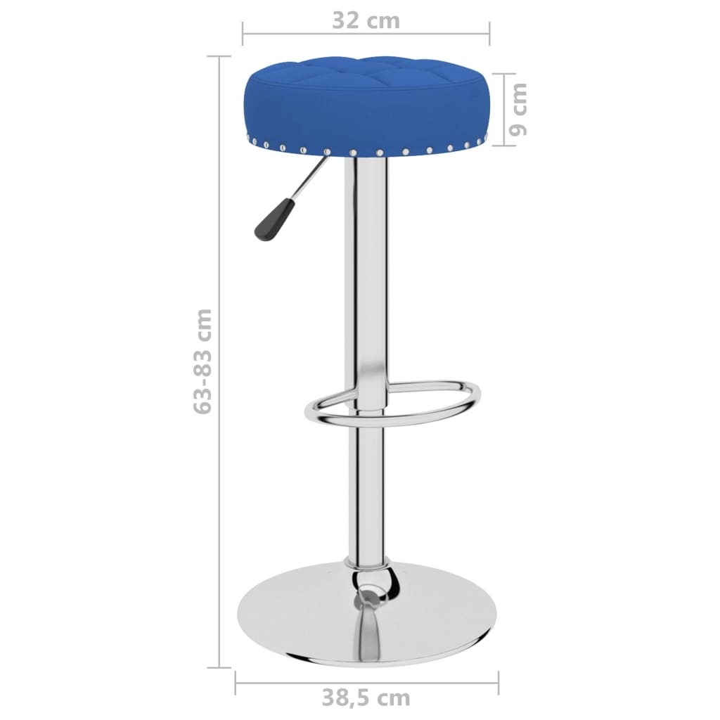 Barkrukken 2 st stof blauw is nu te koop bij PeponiXL, paradijselijk wonen!