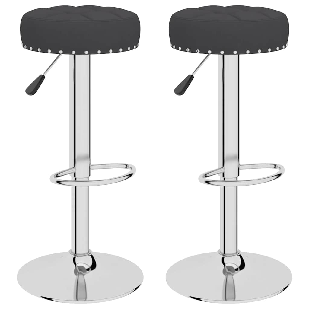 Barkrukken 2 st stof zwart is nu te koop bij PeponiXL, paradijselijk wonen!