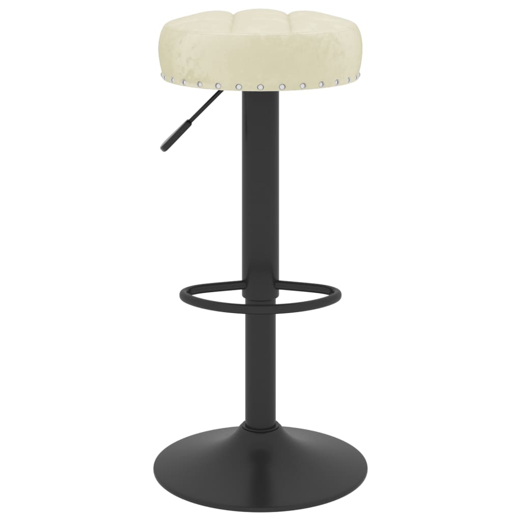 Barkrukken 2 st fluweel crèmekleurig is nu te koop bij PeponiXL, paradijselijk wonen!