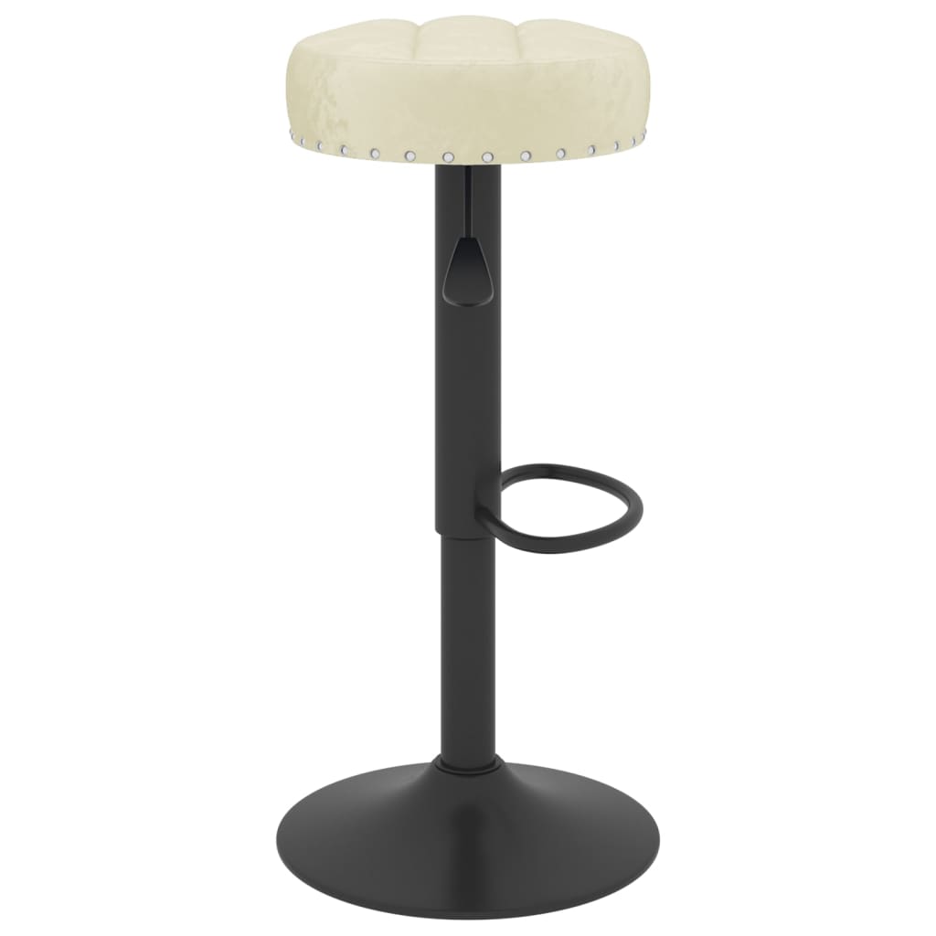 Barkrukken 2 st fluweel crèmekleurig is nu te koop bij PeponiXL, paradijselijk wonen!