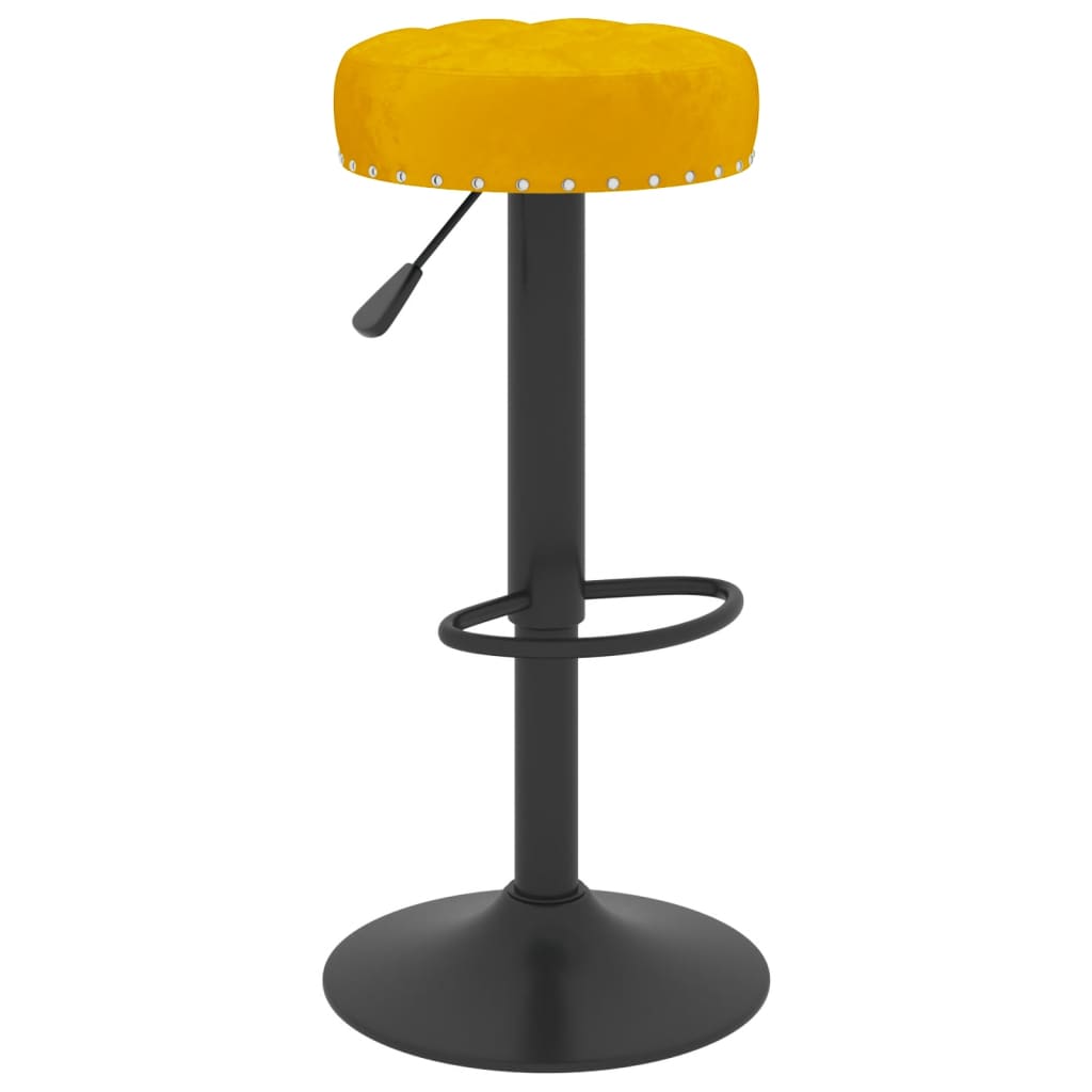 Barkrukken 2 st fluweel mosterdgeel is nu te koop bij PeponiXL, paradijselijk wonen!