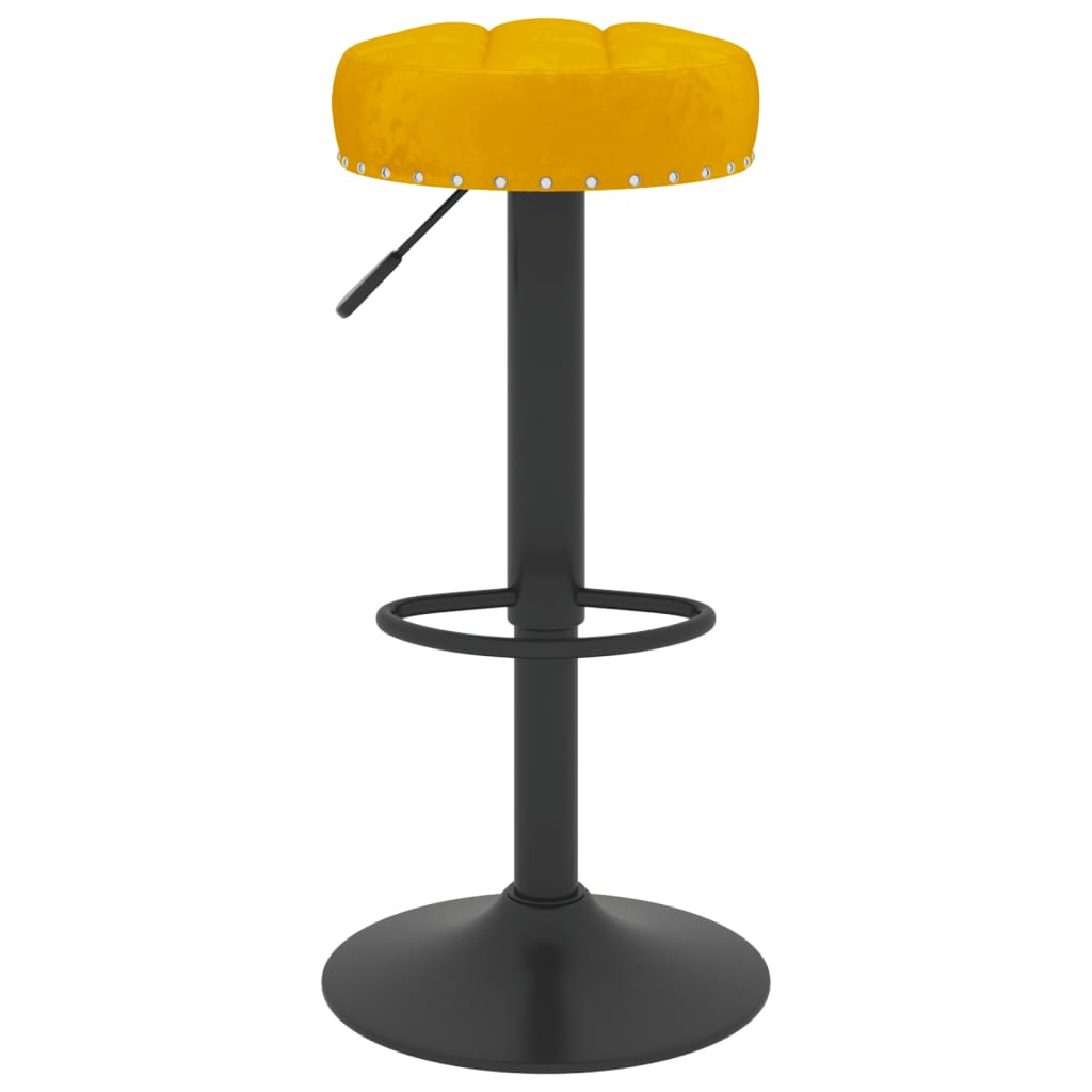 Barkrukken 2 st fluweel mosterdgeel is nu te koop bij PeponiXL, paradijselijk wonen!