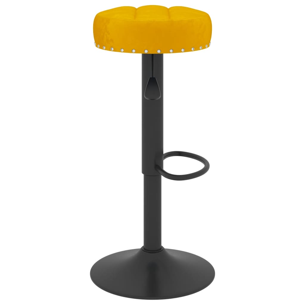 Barkrukken 2 st fluweel mosterdgeel is nu te koop bij PeponiXL, paradijselijk wonen!
