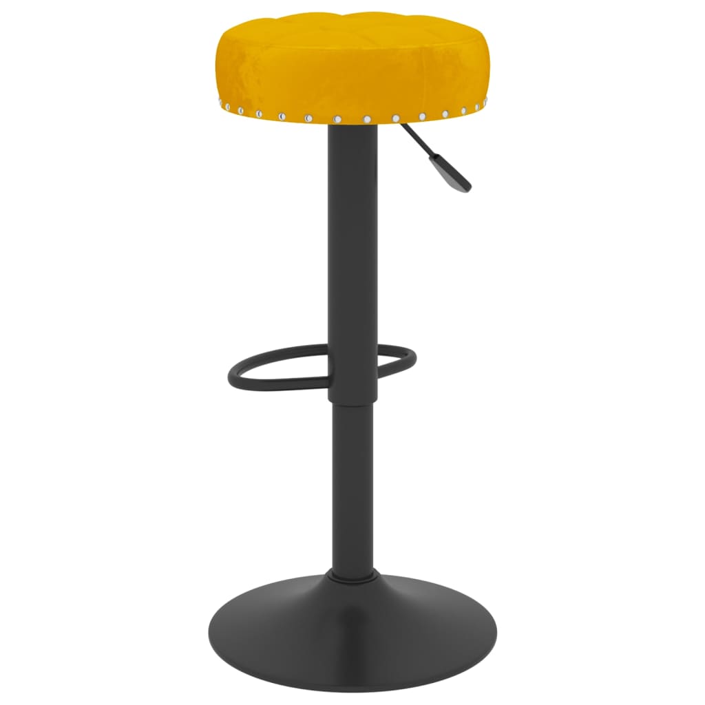 Barkrukken 2 st fluweel mosterdgeel is nu te koop bij PeponiXL, paradijselijk wonen!