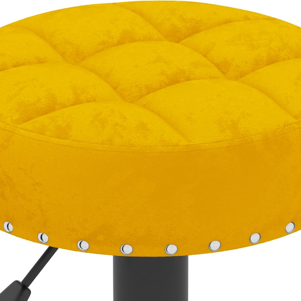 Barkrukken 2 st fluweel mosterdgeel is nu te koop bij PeponiXL, paradijselijk wonen!