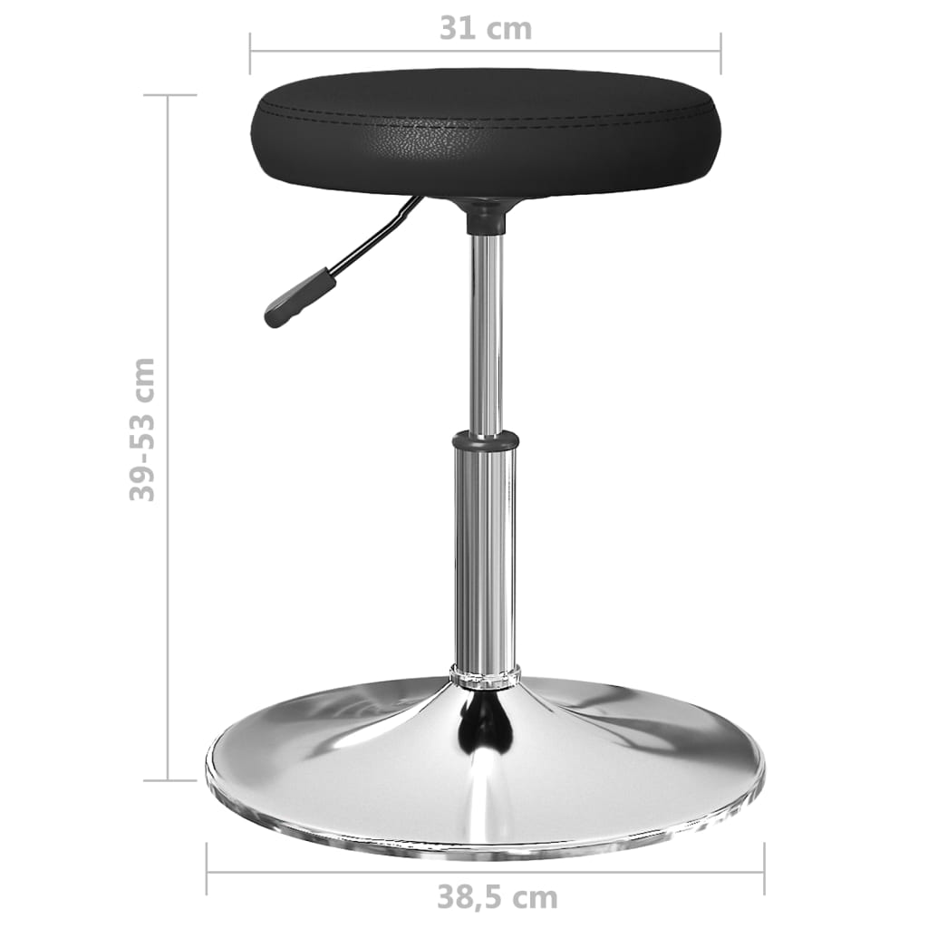 Eetkamerstoelen 2 st kunstleer zwart is nu te koop bij PeponiXL, paradijselijk wonen!