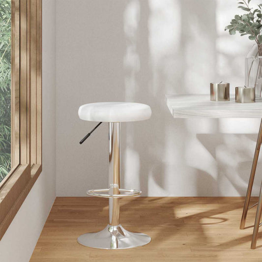 Barkruk Wit 31 x 31 x 87 cm Nep Leer is nu te koop bij PeponiXL, paradijselijk wonen!