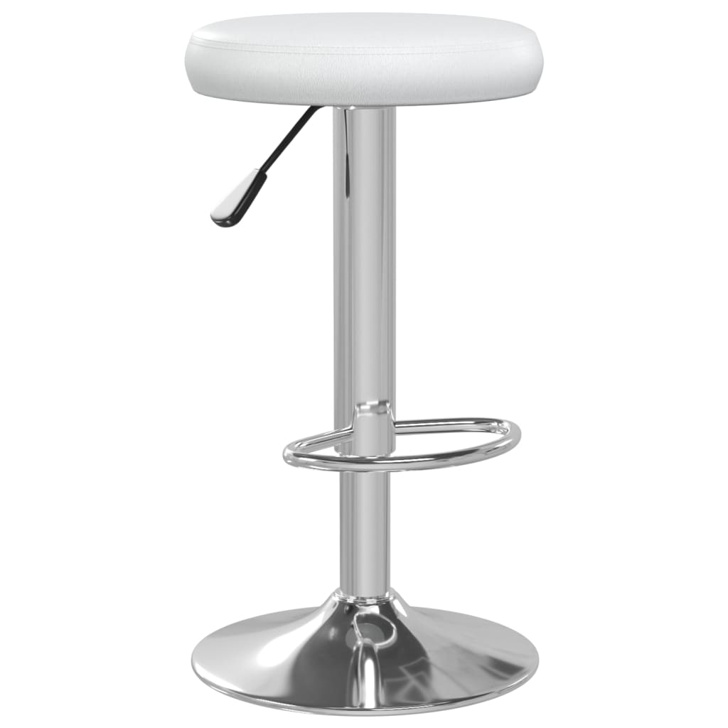 Barstoelen 2 st kunstleer wit is nu te koop bij PeponiXL, paradijselijk wonen!