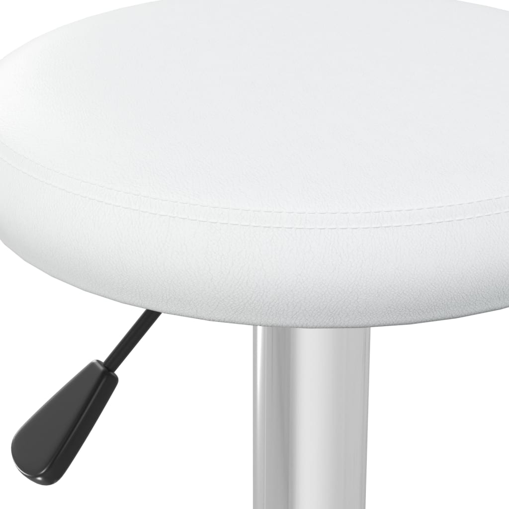 Barstoelen 2 st kunstleer wit is nu te koop bij PeponiXL, paradijselijk wonen!