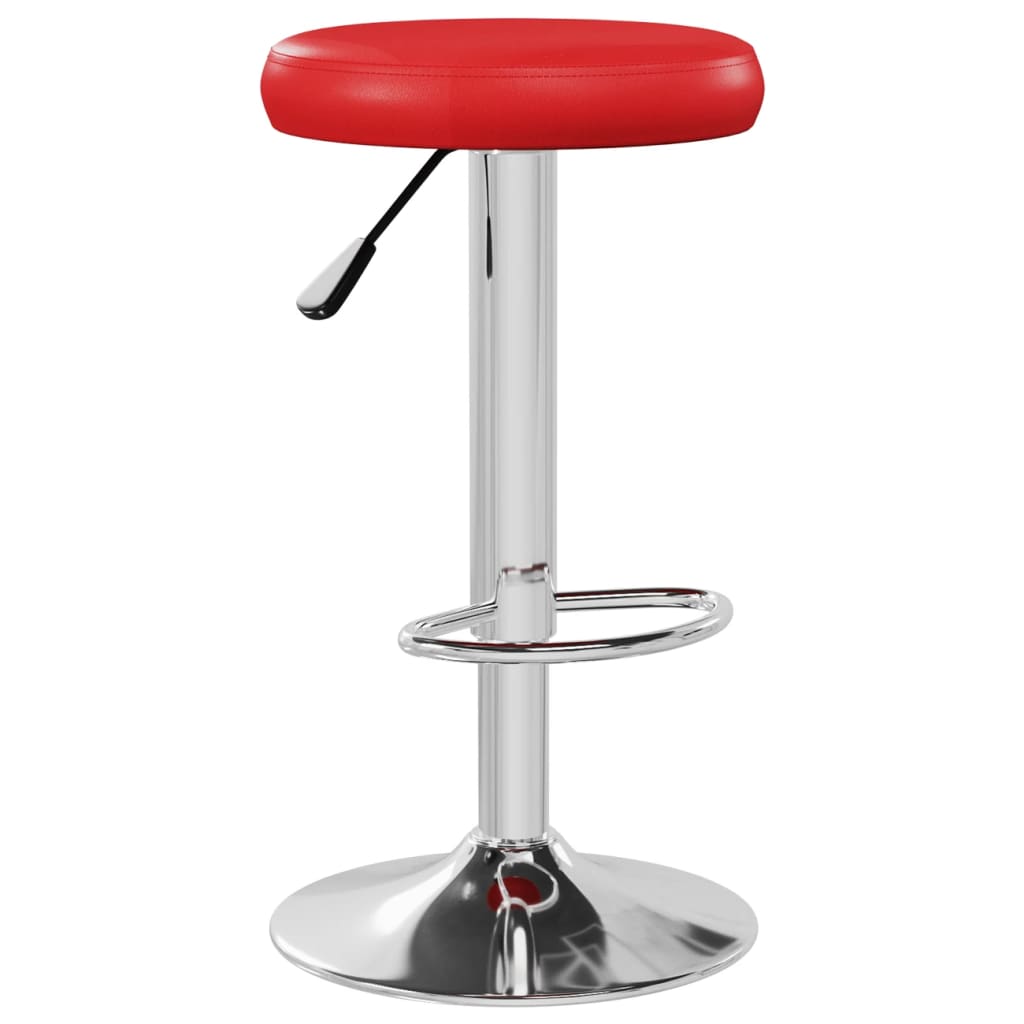 Barstoelen 2 st kunstleer rood is nu te koop bij PeponiXL, paradijselijk wonen!