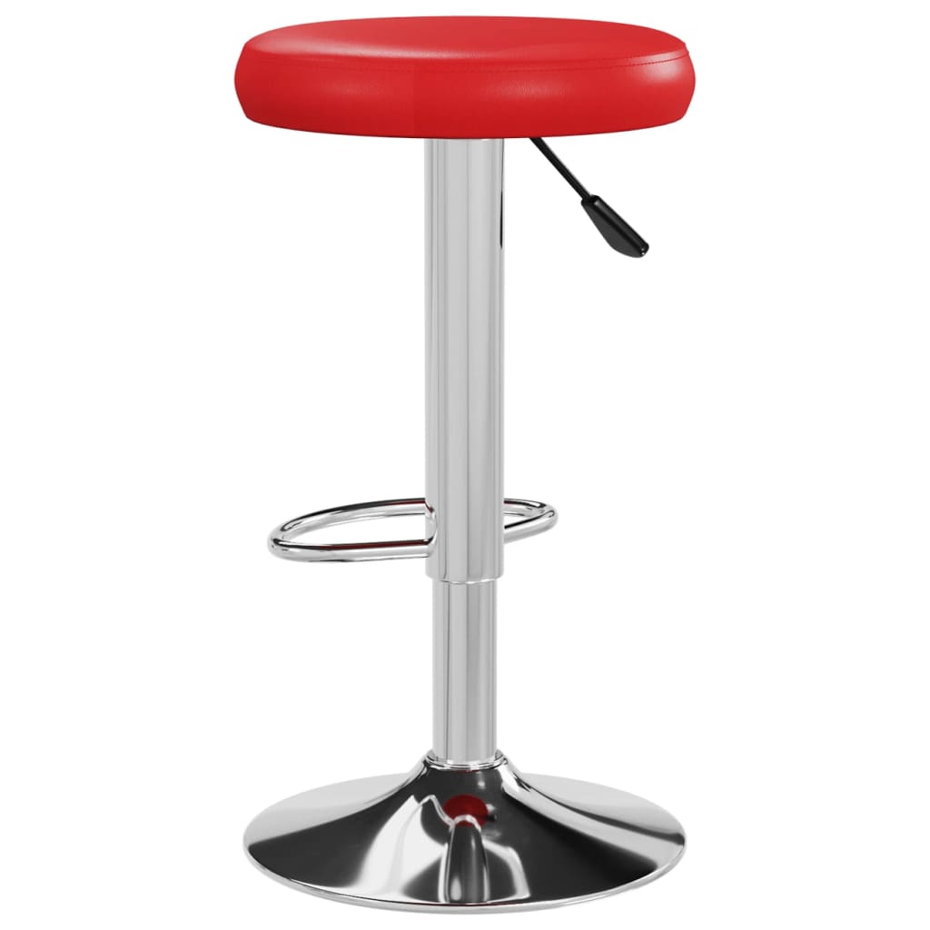 Barstoelen 2 st kunstleer rood is nu te koop bij PeponiXL, paradijselijk wonen!