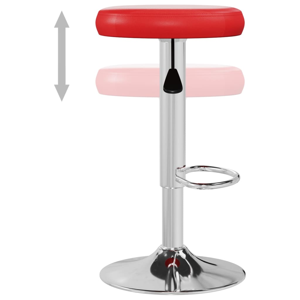 Barstoelen 2 st kunstleer rood is nu te koop bij PeponiXL, paradijselijk wonen!