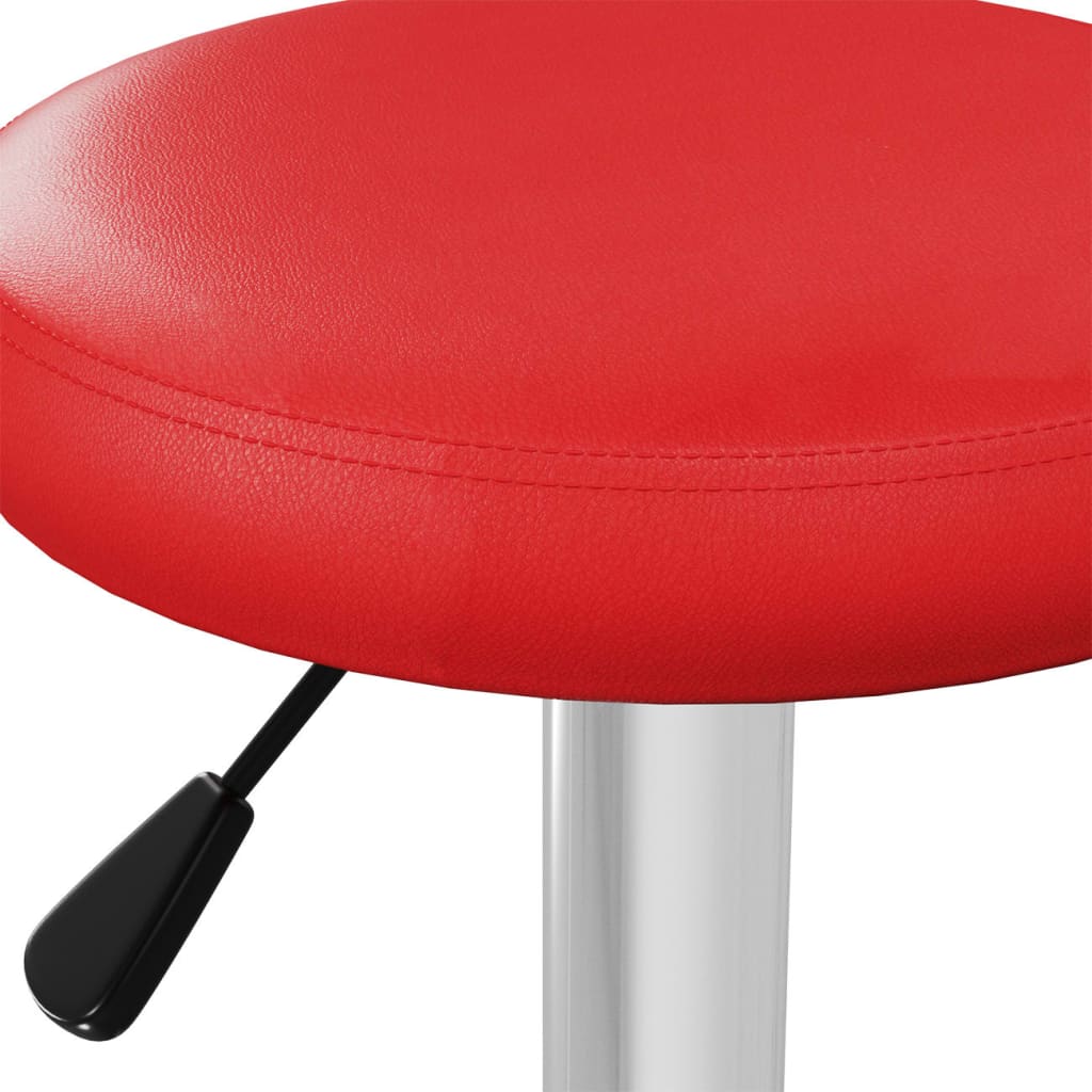 Barstoelen 2 st kunstleer rood is nu te koop bij PeponiXL, paradijselijk wonen!