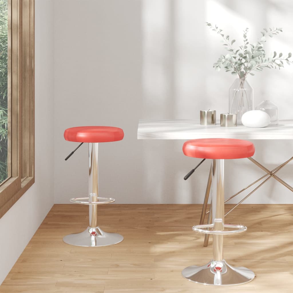 Barstoelen 2 st kunstleer rood is nu te koop bij PeponiXL, paradijselijk wonen!