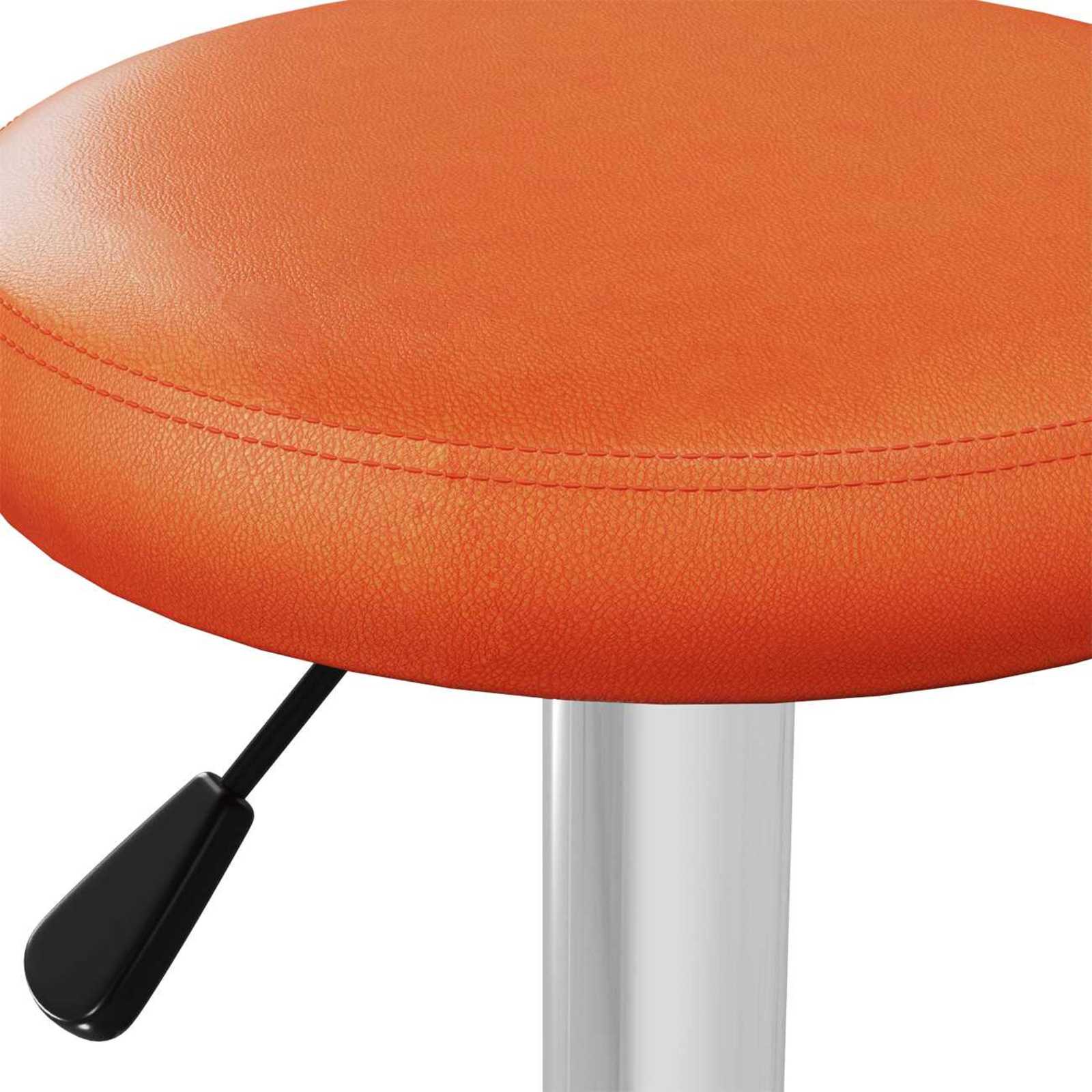 Barkruk 2 pcs Oranje 31 x 31 x 87 cm Nep Leer is nu te koop bij PeponiXL, paradijselijk wonen!