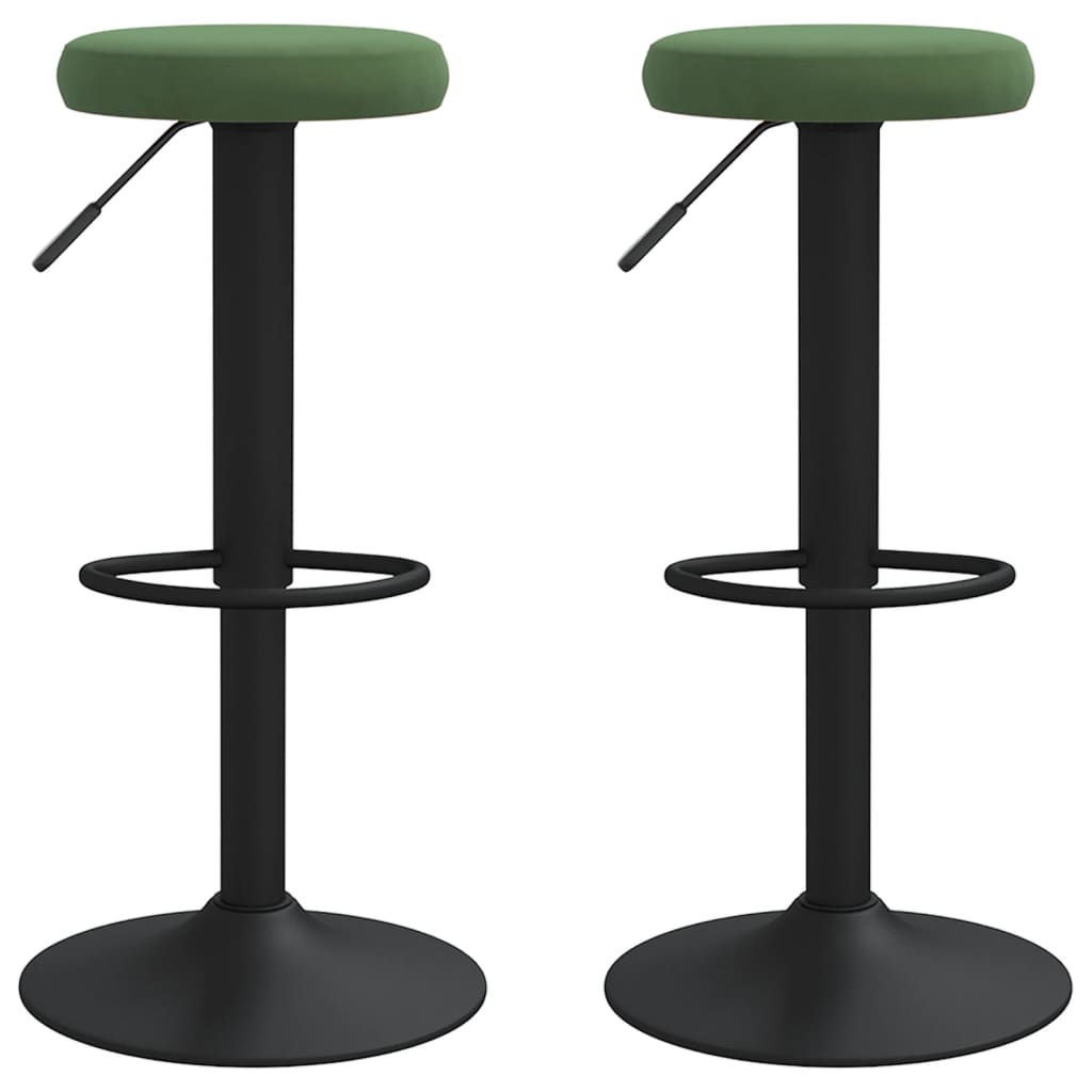 Barkrukken 2 st fluweel donkergroen is nu te koop bij PeponiXL, paradijselijk wonen!