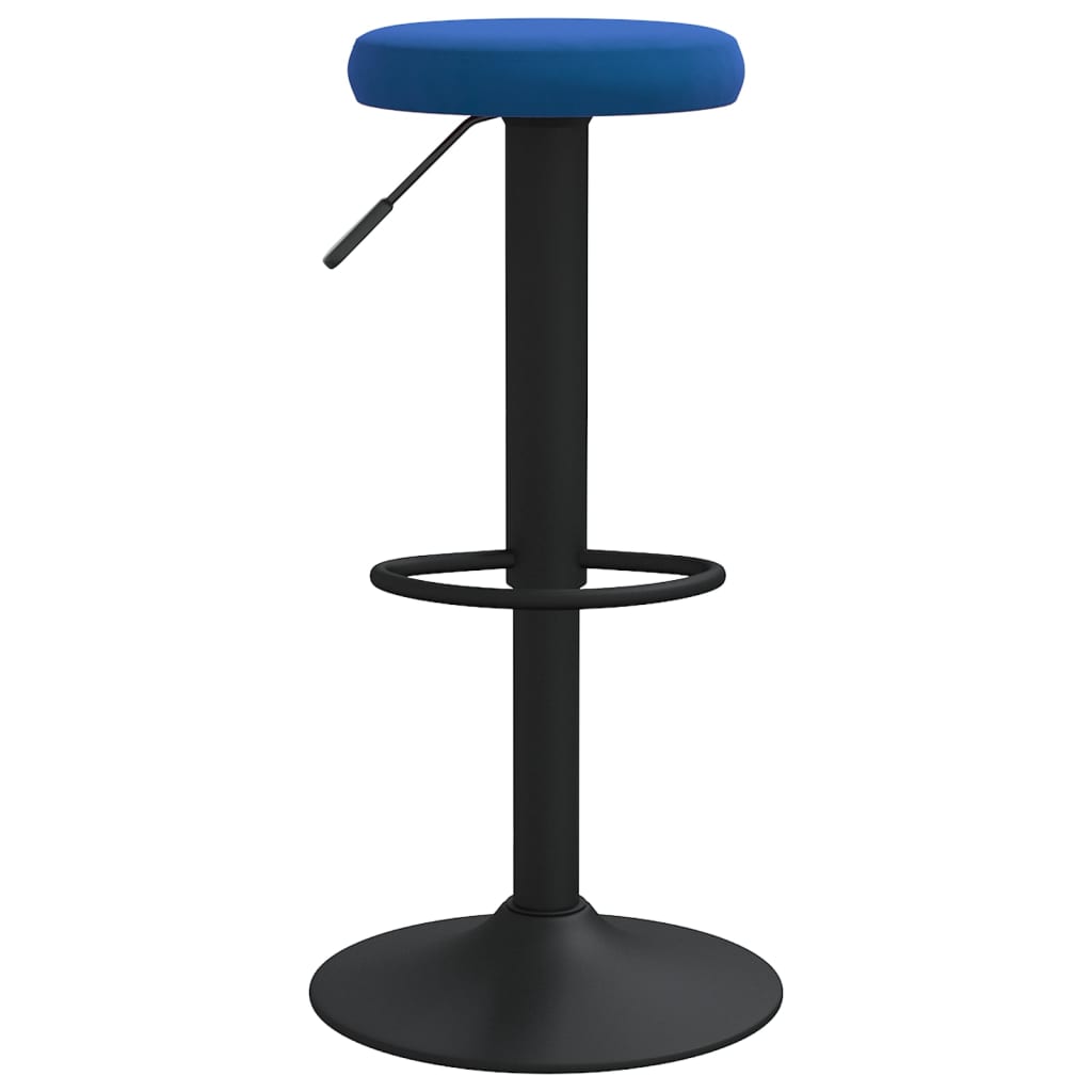 Barkrukken 2 st fluweel blauw is nu te koop bij PeponiXL, paradijselijk wonen!