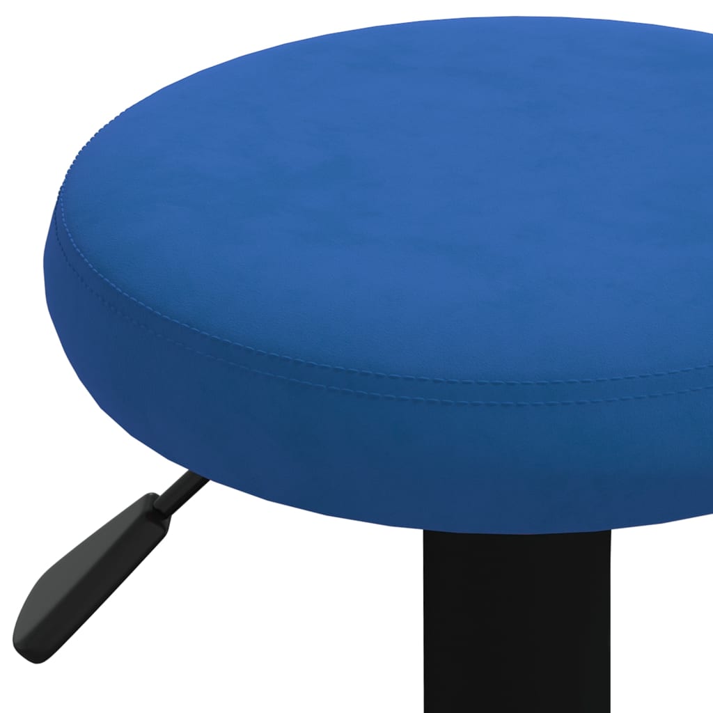 Barkrukken 2 st fluweel blauw is nu te koop bij PeponiXL, paradijselijk wonen!
