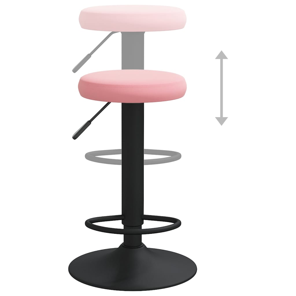 Barkrukken 2 st fluweel roze is nu te koop bij PeponiXL, paradijselijk wonen!