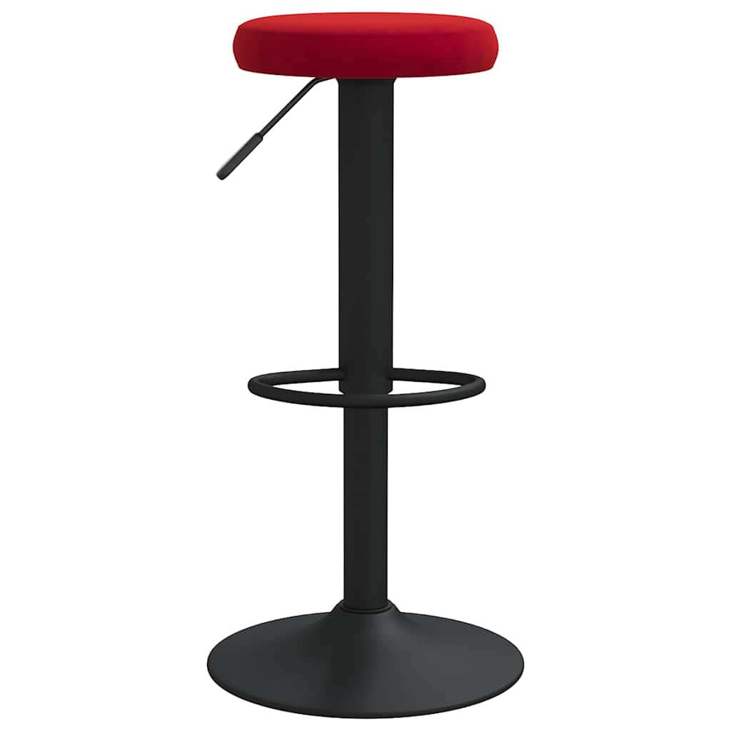 Barkrukken 2 st fluweel wijnrood is nu te koop bij PeponiXL, paradijselijk wonen!