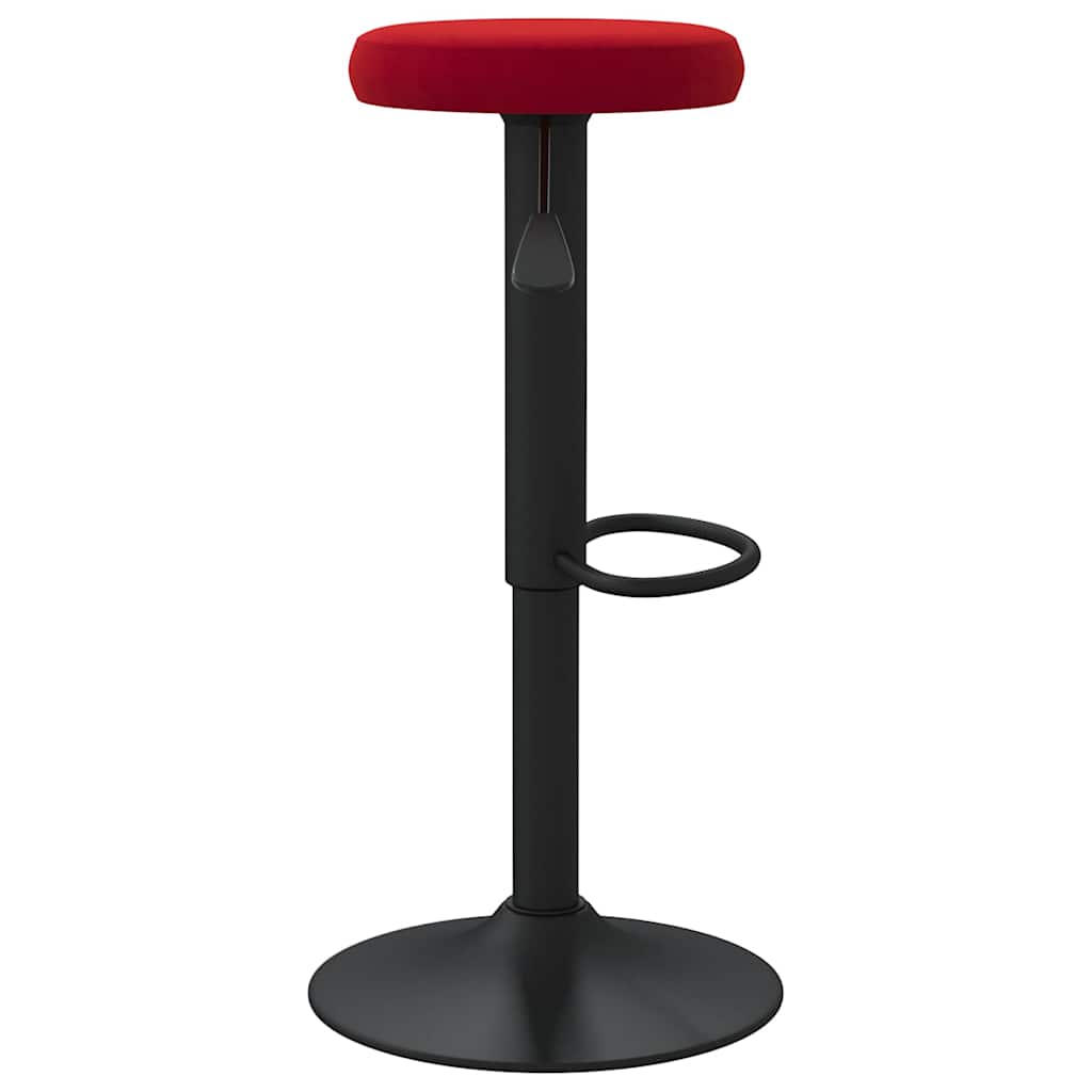 Barkrukken 2 st fluweel wijnrood is nu te koop bij PeponiXL, paradijselijk wonen!