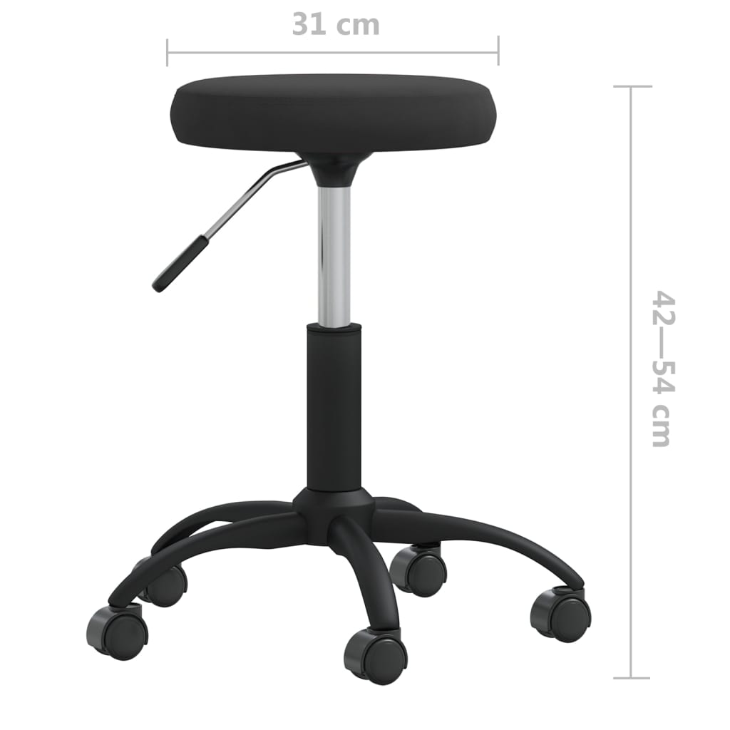Kantoorstoel draaibaar fluweel zwart is nu te koop bij PeponiXL, paradijselijk wonen!