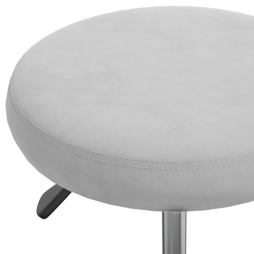Kantoorstoel draaibaar fluweel lichtgrijs is nu te koop bij PeponiXL, paradijselijk wonen!