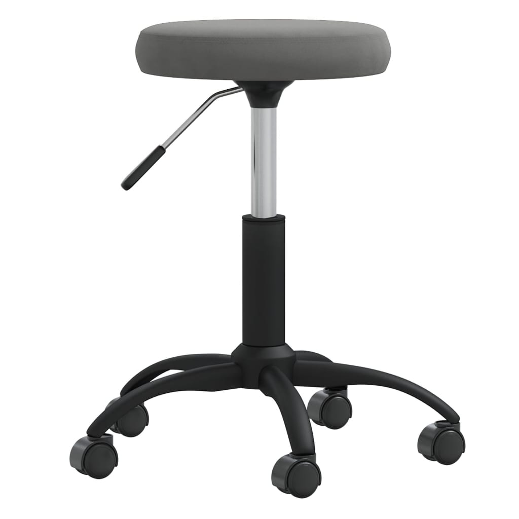 Kantoorstoel draaibaar fluweel donkergrijs is nu te koop bij PeponiXL, paradijselijk wonen!