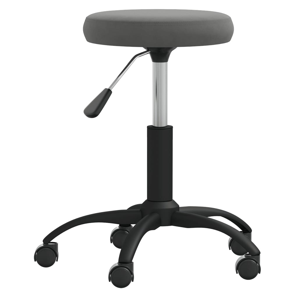 Kantoorstoel draaibaar fluweel donkergrijs is nu te koop bij PeponiXL, paradijselijk wonen!