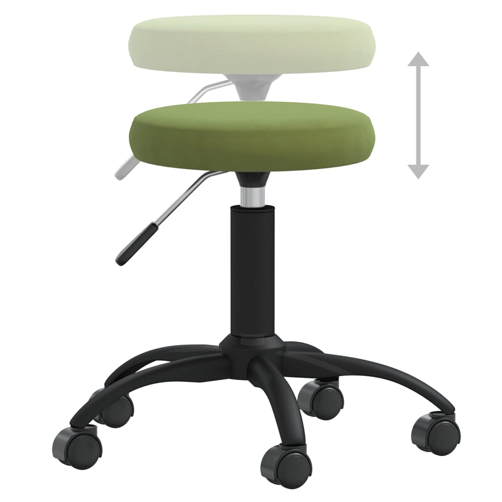 Kantoorstoel draaibaar fluweel lichtgroen is nu te koop bij PeponiXL, paradijselijk wonen!