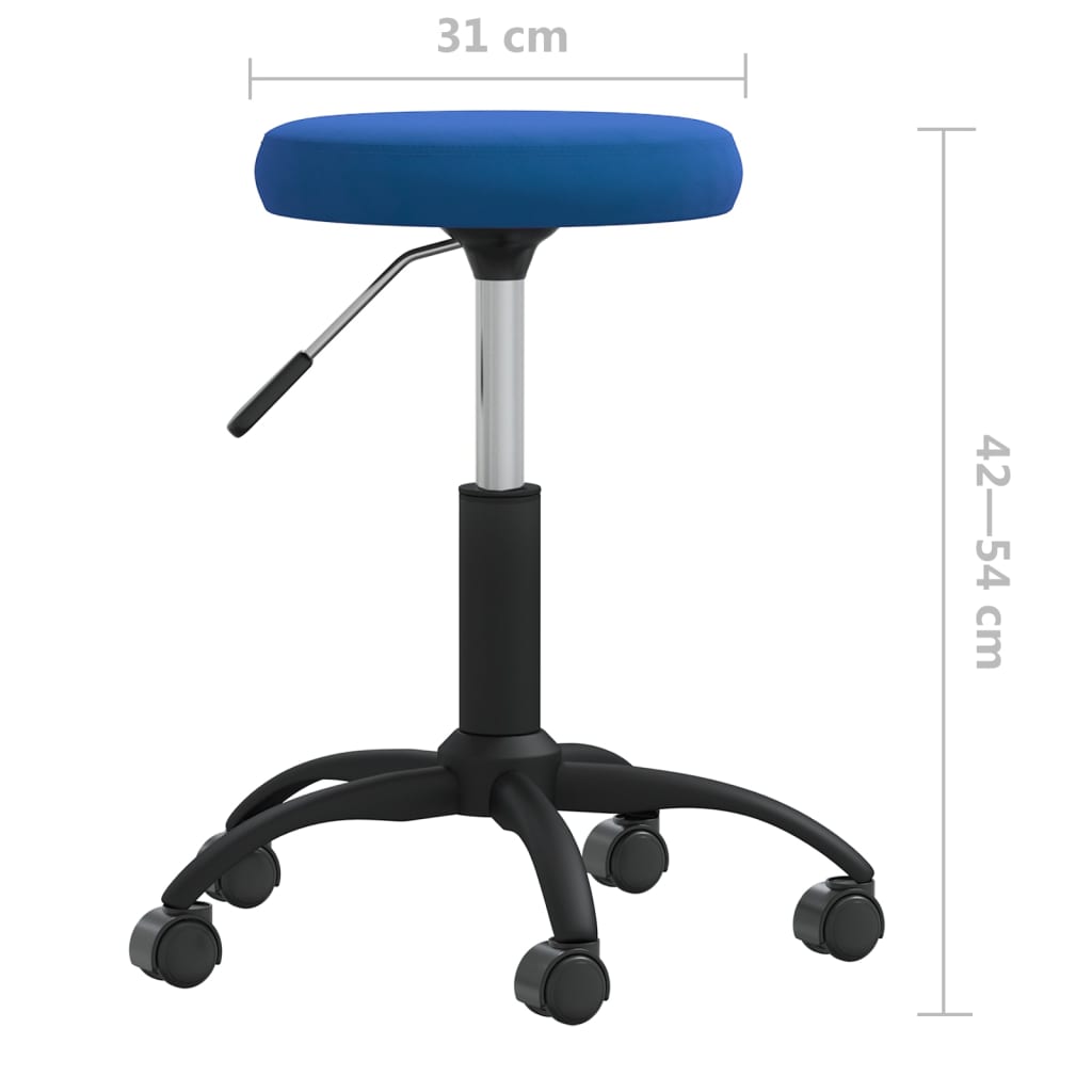 Kantoorstoel draaibaar fluweel blauw is nu te koop bij PeponiXL, paradijselijk wonen!