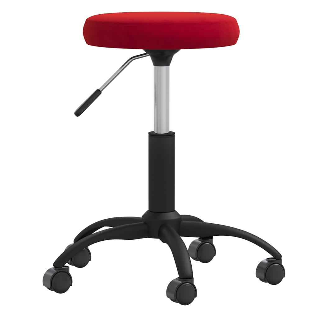 Kantoorstoel draaibaar fluweel wijnrood is nu te koop bij PeponiXL, paradijselijk wonen!