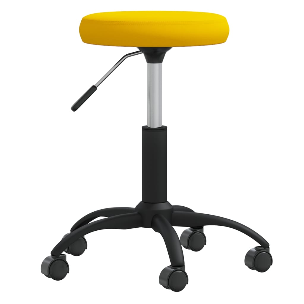 Kantoorstoel draaibaar fluweel mosterdgeel is nu te koop bij PeponiXL, paradijselijk wonen!