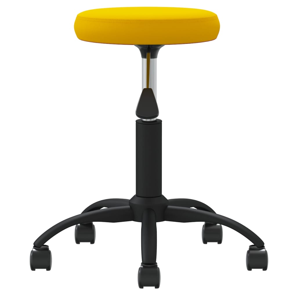 Kantoorstoel draaibaar fluweel mosterdgeel is nu te koop bij PeponiXL, paradijselijk wonen!