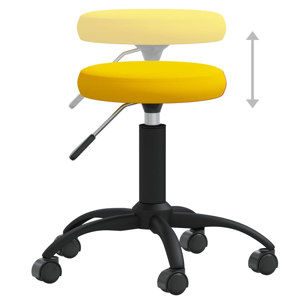 Kantoorstoel draaibaar fluweel mosterdgeel is nu te koop bij PeponiXL, paradijselijk wonen!