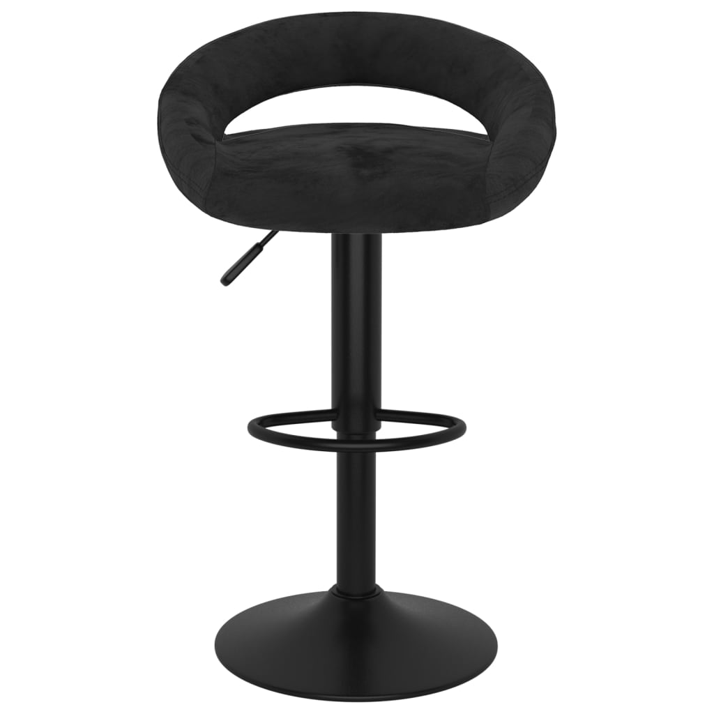 Barkrukken 2 st fluweel zwart is nu te koop bij PeponiXL, paradijselijk wonen!