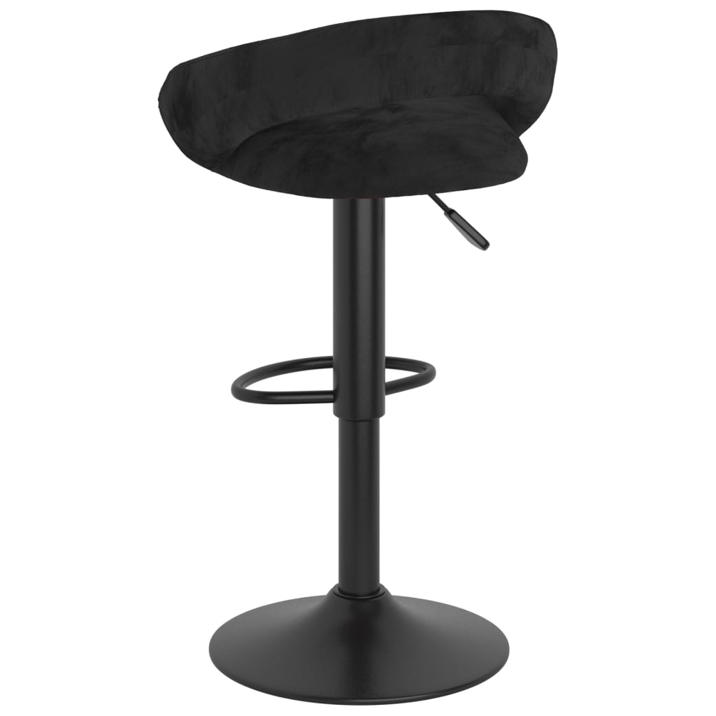 Barkrukken 2 st fluweel zwart is nu te koop bij PeponiXL, paradijselijk wonen!