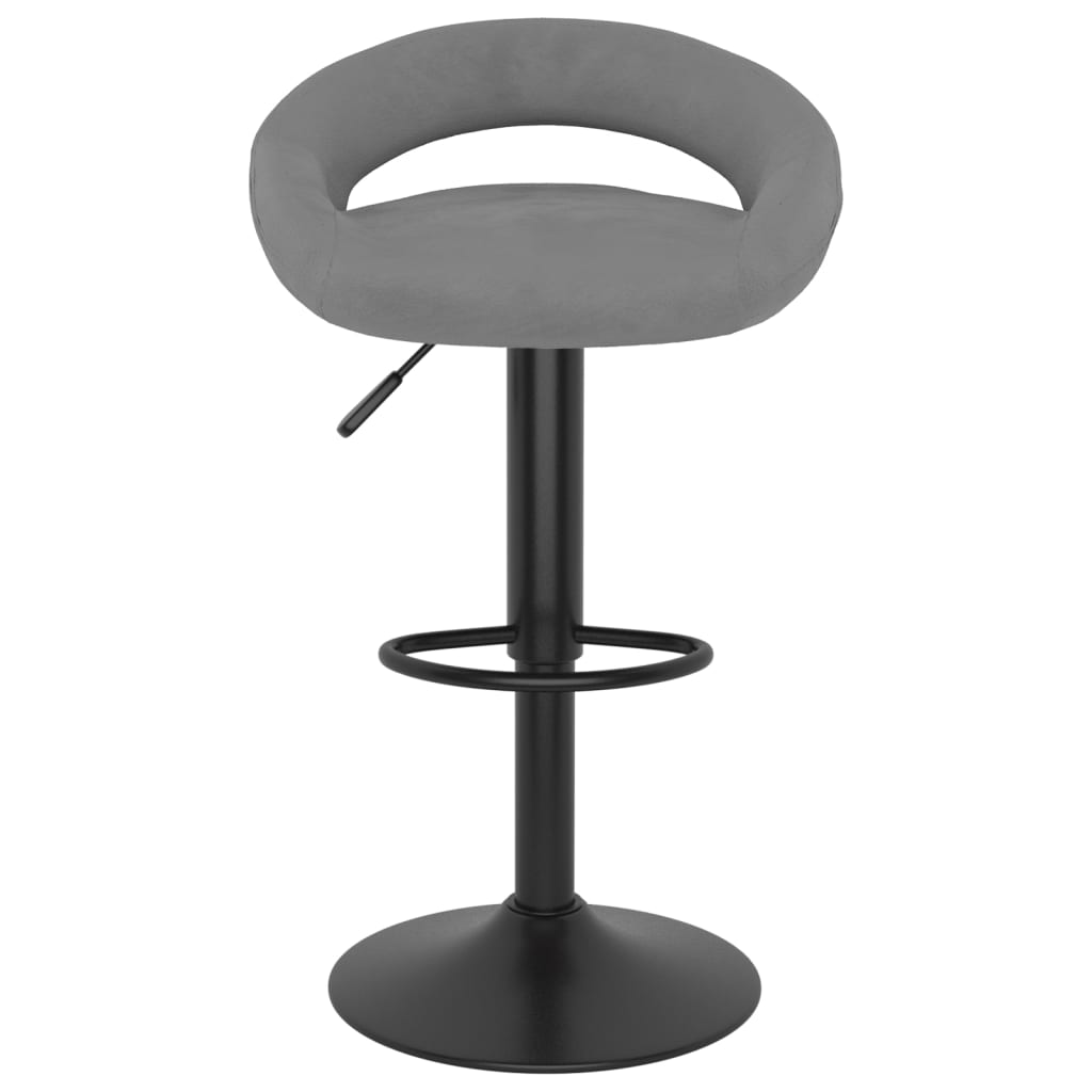 Barkrukken 2 st fluweel lichtgrijs is nu te koop bij PeponiXL, paradijselijk wonen!