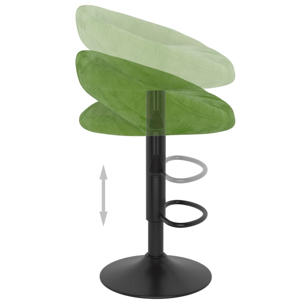 Barkrukken 2 st fluweel lichtgroen is nu te koop bij PeponiXL, paradijselijk wonen!