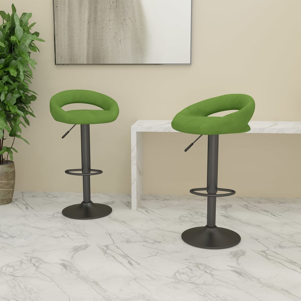Barkrukken 2 st fluweel lichtgroen is nu te koop bij PeponiXL, paradijselijk wonen!