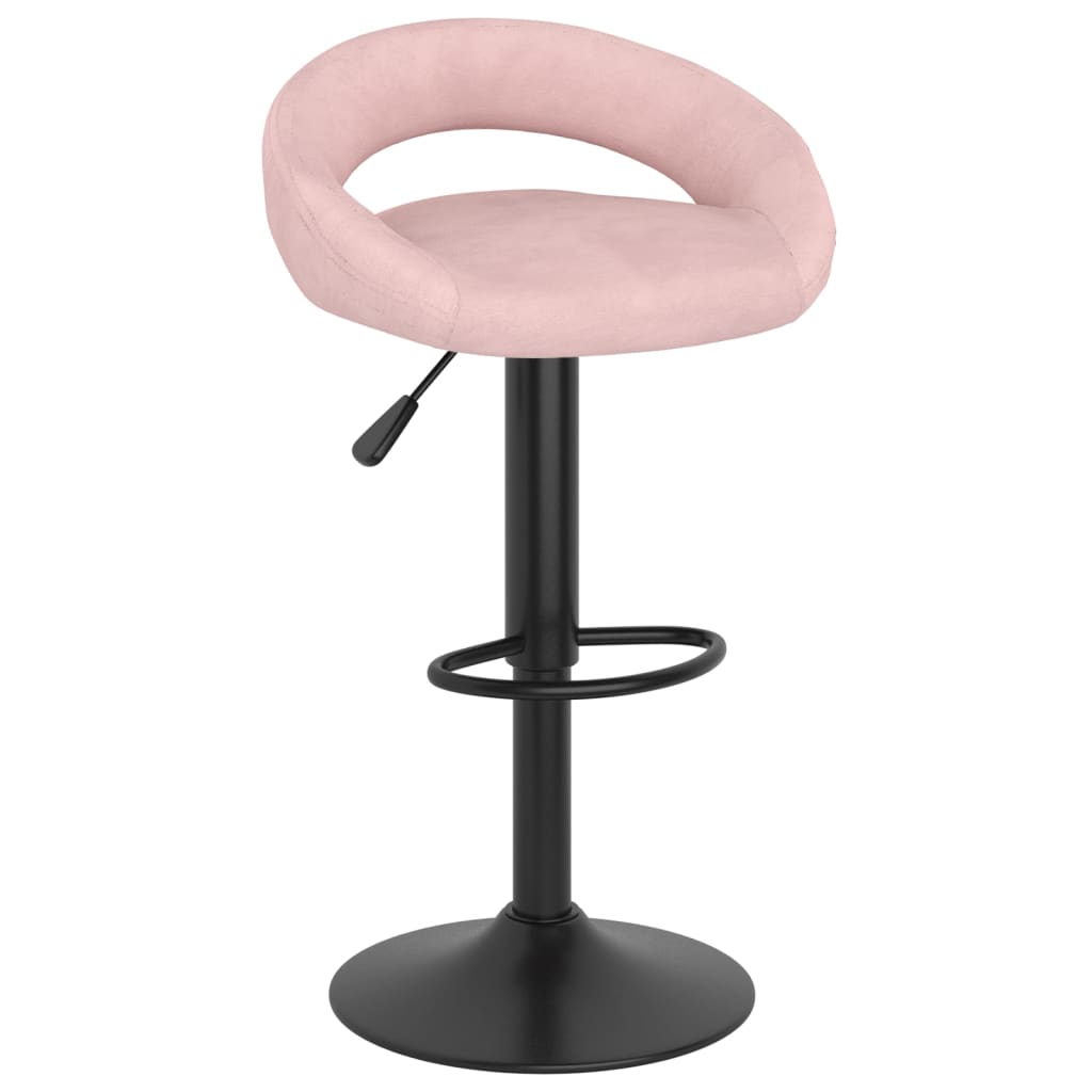 Barkrukken 2 st fluweel roze is nu te koop bij PeponiXL, paradijselijk wonen!