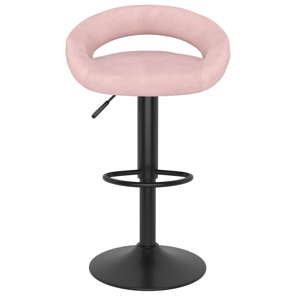 Barkrukken 2 st fluweel roze is nu te koop bij PeponiXL, paradijselijk wonen!
